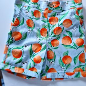 Orange 🍊 print boys shorts